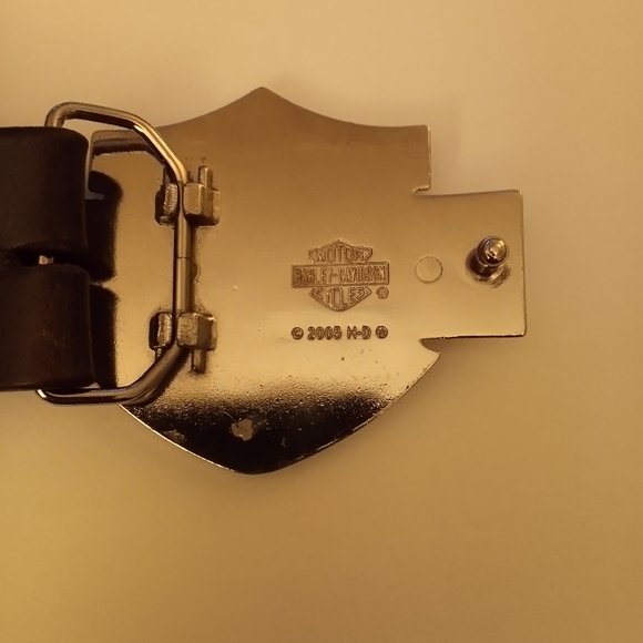 Hartley-Davidson Vintage Genuine Leather Belt - Picture 3 of 5